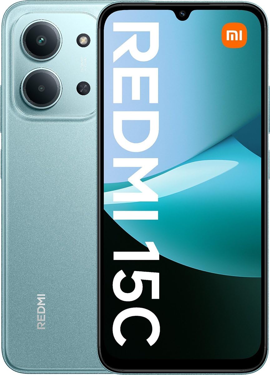 XIAOMI Redmi 15C 4G LTE (Compatible with Tmobile Tello Mint & Global) (128GB + 4GB) Unlocked Dual SIM 6.9" 50MP Model 25078RA3EL (Mint Green) — view 