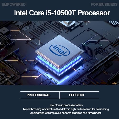 Dell OptiPlex 3080 Micro PC | Intel Core i5-10500T | 16GB RAM | 512GB SSD | Windows 11 Pro | Wi-Fi+ BT | Mini Desktop Computer (Renewed) (16GB RAM + 512GB SSD) — view 