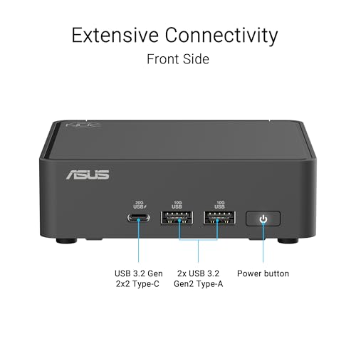 ASUS NUC 15 Pro Slim Barebones Mini PC with Intel Series 2 Core Ultra 5 225H, up to 96GB DDR5 RAM, Dual Storage, Thunderbolt™ 4, Wi-Fi 7 & Bluetooth 5.4, Toolless Chassis Access, VESA Mount Included — view 