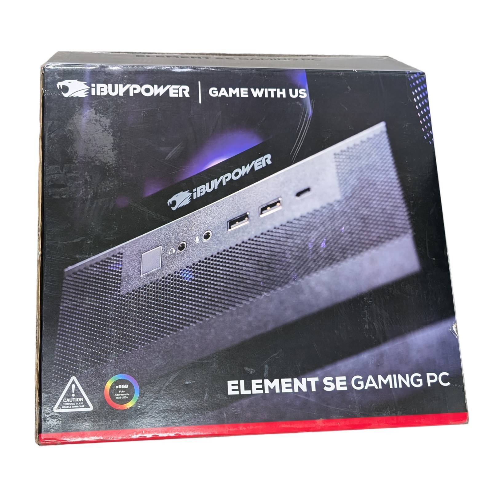 iBUYPOWER Element SE Gaming PC *NO SSD HD* 16GB DDR5 AMD Radeon RX 9060XT 8GB — view 
