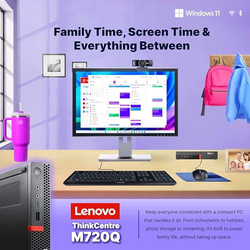 Lenovo M720Q ThinkCentre Mini PC | Windows 11 Pro | Intel i5-8400T | 16GB RAM + 500GB NVME | 5G WiFi + BT | Home or Office Micro Desktop Computer (Renewed) — view 