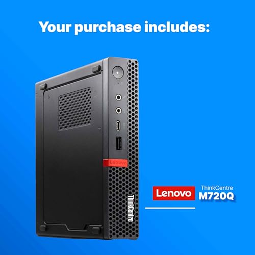 Lenovo M720Q ThinkCentre Mini PC | Windows 11 Pro | Intel i5-8400T | 16GB RAM + 500GB NVME | 5G WiFi + BT | Home or Office Micro Desktop Computer (Renewed) — view 