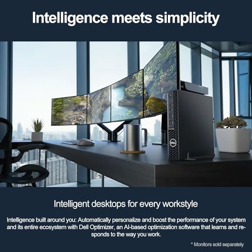 Dell OptiPlex 3080 Micro PC | Intel Core i5-10500T | 16GB RAM | 512GB SSD | Windows 11 Pro | Wi-Fi+ BT | Mini Desktop Computer (Renewed) (16GB RAM + 512GB SSD) — view 
