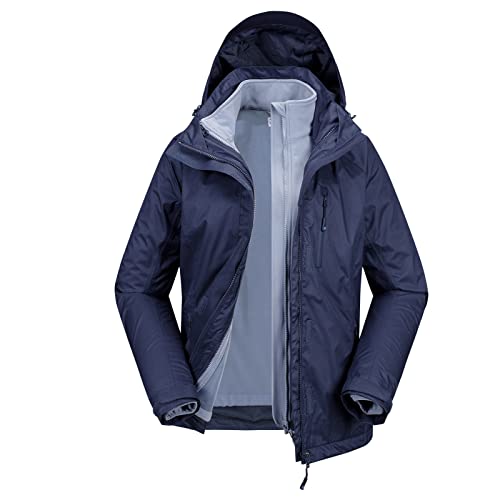 33,000ft Women's 3 in 1 Hooded Rain Jacket Waterproof Softshell Ski Coat