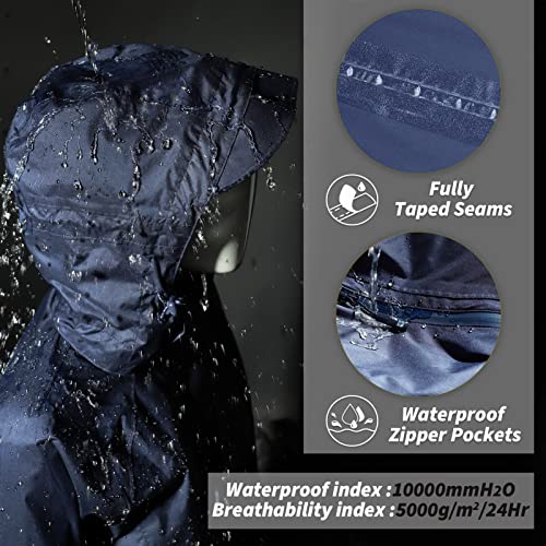 33,000ft Women's 3 in 1 Hooded Rain Jacket Waterproof Softshell Ski Coat — view 