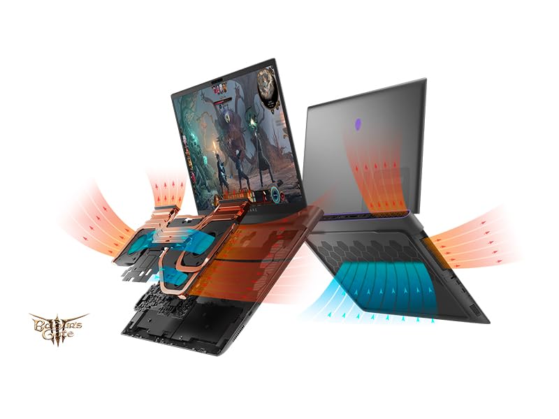 Dell Alienware m18 R2 Gaming Laptop, 14th Gen Intel i9-14900HX (24-Core), NVIDIA RTX 4090, 18" QHD+ 165Hz Display, 32GB DDR5 RAM, 2TB SSD, Windows 11 Pro, Backlit Keyboard — view 